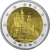 2-Euro Deutschland - A - 2012 - Schloss Neuschwanstein