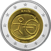 2-Euro Malta - 2009 - 10 Jahre Euro