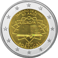 2-Euro Portugal - 2007 - R�mische Vertr�ge