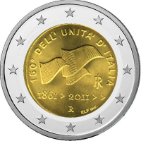 2-Euro Italien - 2011 - 150 Jahre Republik