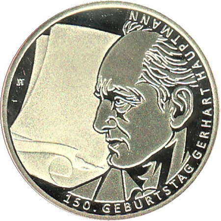 10 € Deutschland - 2012 - J - Gerhard Hauptmann - PP