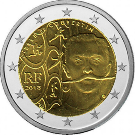 2 € Frankreich - 2013 - Pierre de Coubertin