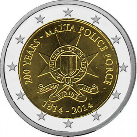 2 € Malta - 2014 - 200 Jahre maltesische Polizei