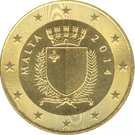 Malta - 2014 - 10 Cent Kursmünze aus KMS