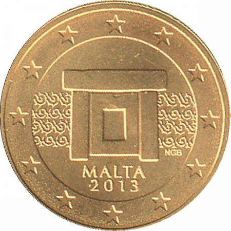 Malta 2013 - 1 Cent Kursmünze aus KMS