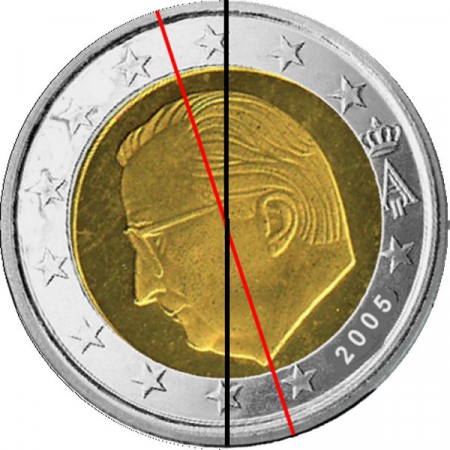 2 € Belgien - 2005 - Kursmünze - 342° Stempeldrehung
