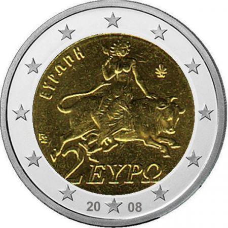 2 € Griechenland - 2008 - Kursmünze