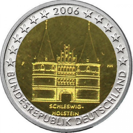 2 € Deutschland - 2006 - F - Lübecker Holstentor