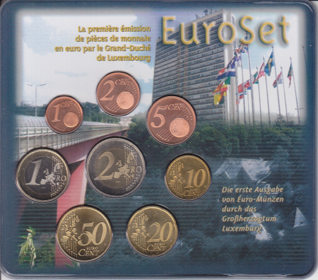 Luxemburg - 2002 - KMS im EuroSet-Blister
