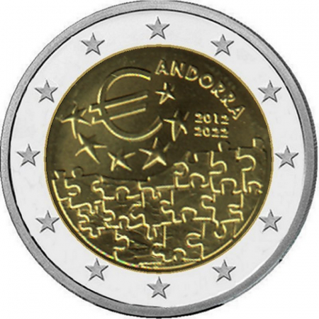 2 € Andorra - 2022 - 10 Jahre Währungsvereinbarung