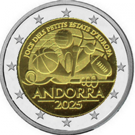 2 € Andorra - 2025 - Spiele der kleinen Staaten