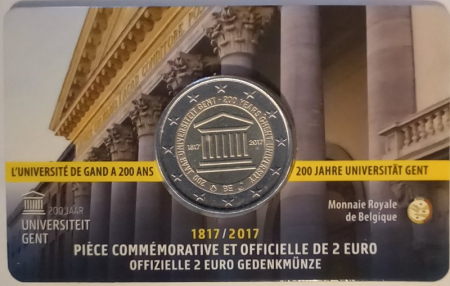 2 € Belgien - 2017 - Universität Gent - (FR)