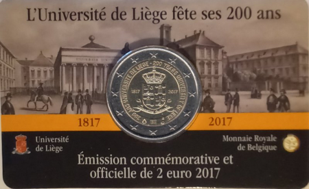 2 € Belgien - 2017 - Universität Lüttich - (FR)