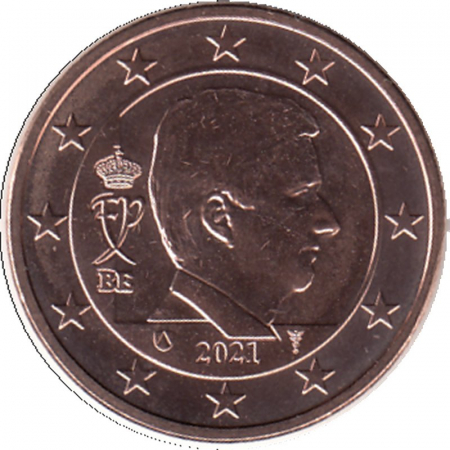 Belgien 2021 - 5 Cent Kursmünze