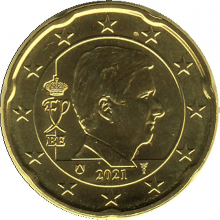 Belgien 2021 - 20 Cent Kursmünze