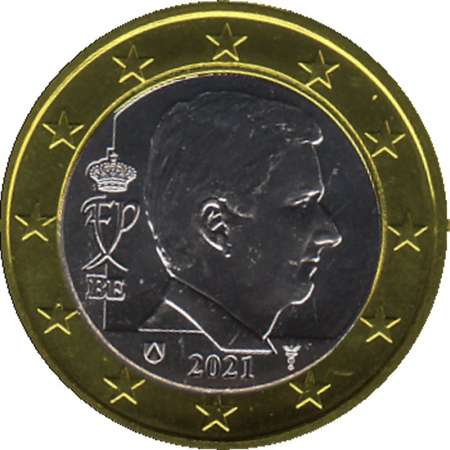 Belgien 2021 - 1 € Kursmünze