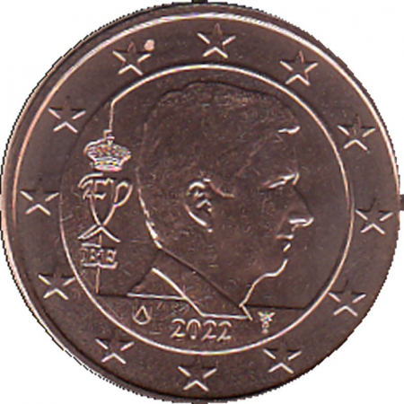 Belgien 2022 - 5 Cent Kursmünze aus KMS