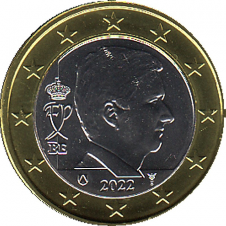 Belgien 2022 - 1 € Kursmünze aus KMS