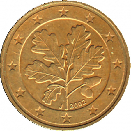 Deutschland - J - 2002 - 1 Cent Kursmünze