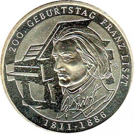 10 € Deutschland - 2011 - G - Franz Liszt