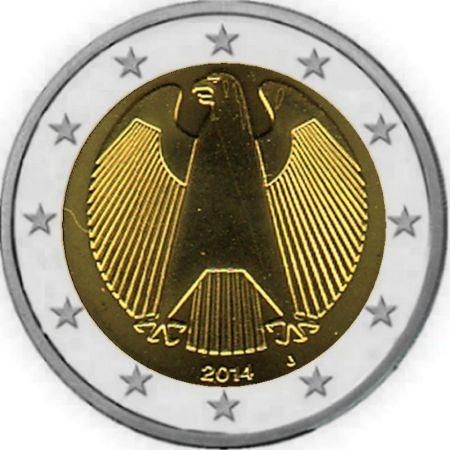 2 € Deutschland - 2014 - J - Kursmünze