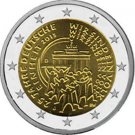 2 € Deutschland - 2015 - J - 25 Jahre Deutsche Einheit