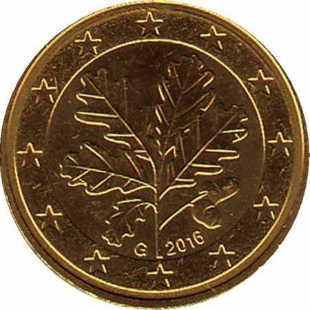 Deutschland - G - 2016 - 5 Cent Kursmünze aus KMS
