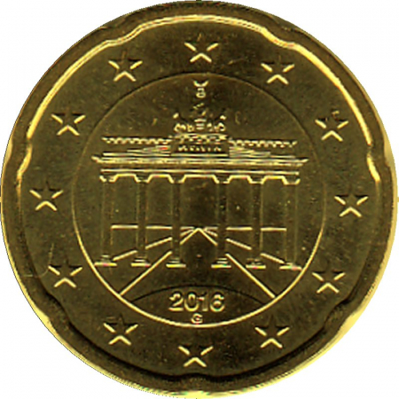 Deutschland - G - 2016 - 20 Cent Kursmünze aus KMS