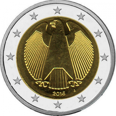2 € Deutschland - 2016 - J - Kursmünze