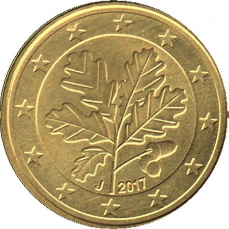 Deutschland - J - 2017 - 5 Cent Kursmünze