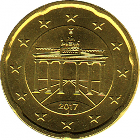 Deutschland - J - 2017 - 20 Cent Kursmünze