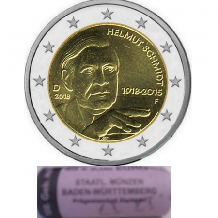 2 € Deutschland - F - 2018 - Helmut Schmidt - Rolle