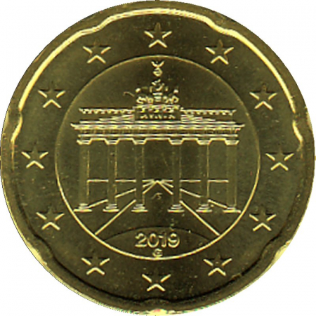 Deutschland - G - 2019 - 20 Cent Kursmünze aus KMS