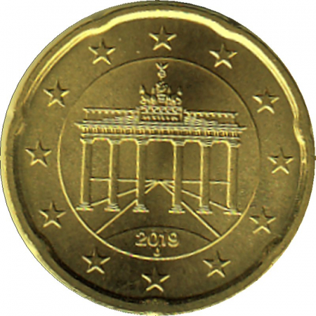Deutschland - J - 2019 - 20 Cent Kursmünze aus KMS