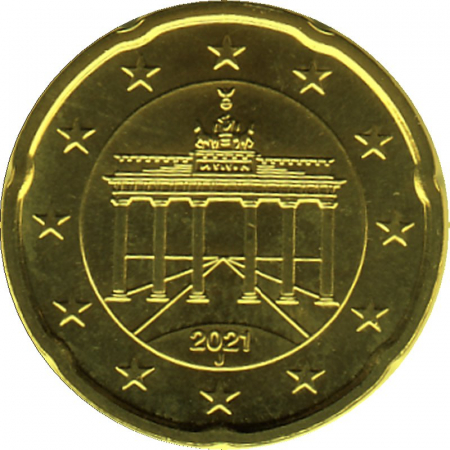 Deutschland - J - 2021 - 20 Cent Kursmünze aus KMS