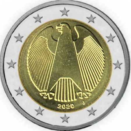 2 € Deutschland - 2020 - J - Kursmünze