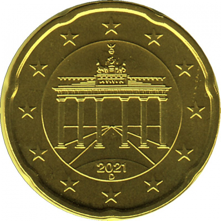 Deutschland - D - 2021 - 20 Cent Kursmünze aus KMS