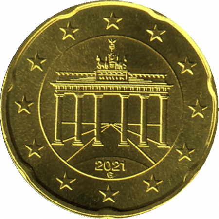 Deutschland - G - 2021 - 20 Cent Kursmünze aus KMS