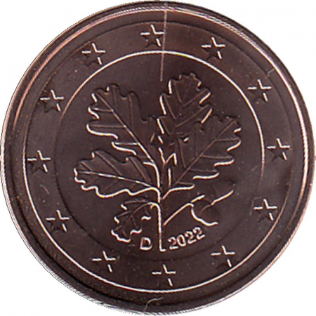 Deutschland - D - 2022 - 2 Cent Kursmünze aus KMS