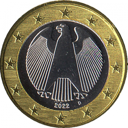 Deutschland - D - 2022 - 1 Euro Kursmünze aus KMS