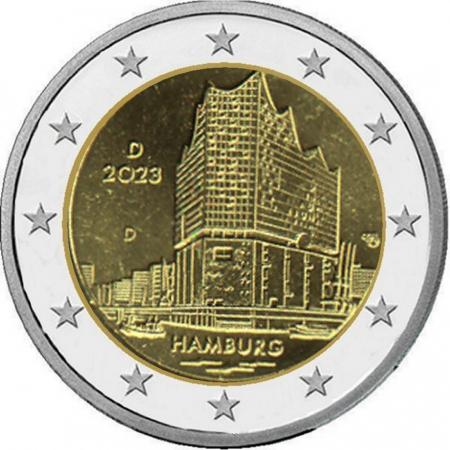2 € Deutschland - 2023 - D - Elbphilharmonie