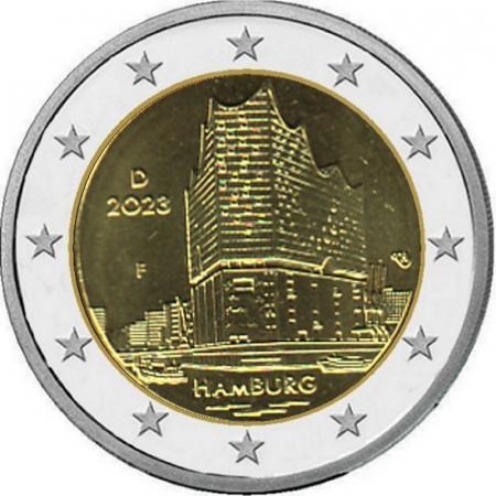 2 € Deutschland - 2023 - F - Elbphilharmonie