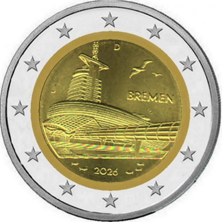 2 € Deutschland - 2026 - J - Klimahaus Bremerhaven
