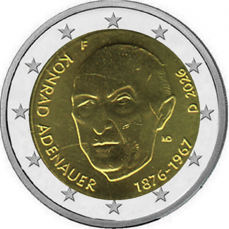 2 € Deutschland - 2026 - F - Konrad Adenauer