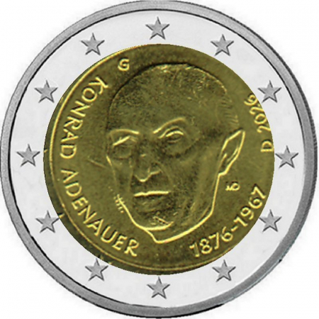 2 € Deutschland - 2026 - G - Konrad Adenauer