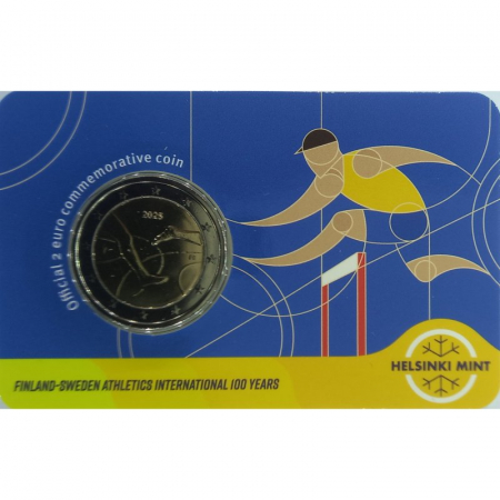 2 € Finnland - 2025 - 100 Jahre Finnland-Schweden-Leichtathletikspiel - UK