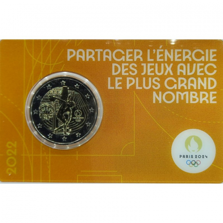 2 € Frankreich - 2022 - Diskuswerfer - CC: GELB