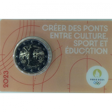2 € Frankreich - 2023 - Die Säerin und der Faustkampf - (Orange)