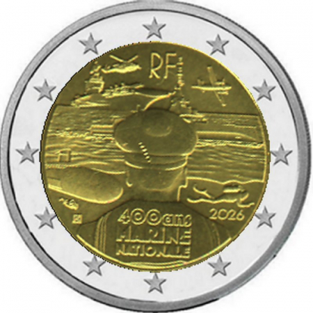 2 € Frankreich - 2026 - Die französische Marine