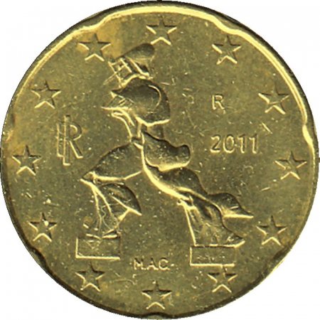 Italien 2011 - 20 Cent Kursmünze